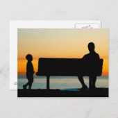 父と子 ポストカード (正面/裏面)