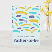 父と幸福の父の日のカード カード (黄色い花)