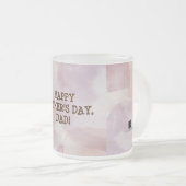 父と息子がマグカップを歩く フロストグラスマグカップ (正面右)