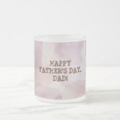 父と息子がマグカップを歩く フロストグラスマグカップ (中央)