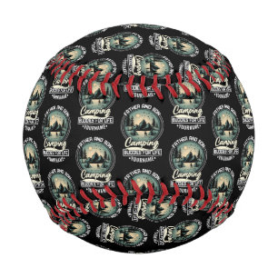 父と息子のキャンプ仲間 野球ボール