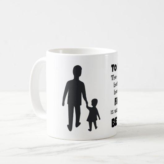 父と息子のデザインコーヒーマグ コーヒーマグカップ (正面左)