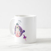父と息子のパターン コーヒーマグカップ (正面左)