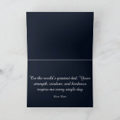 父と息子のムーンライトナイト父の日 ノートカード (内部)