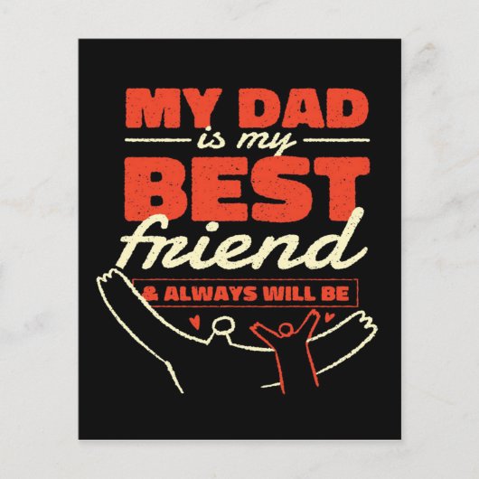 父と息子の一致キャンバス|父の日の贈り物 チラシ (正面)