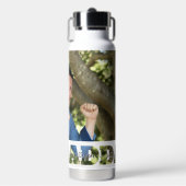 父と息子の写真スペアリング私はあなたを愛パパ引用文 ウォーターボトル (正面)