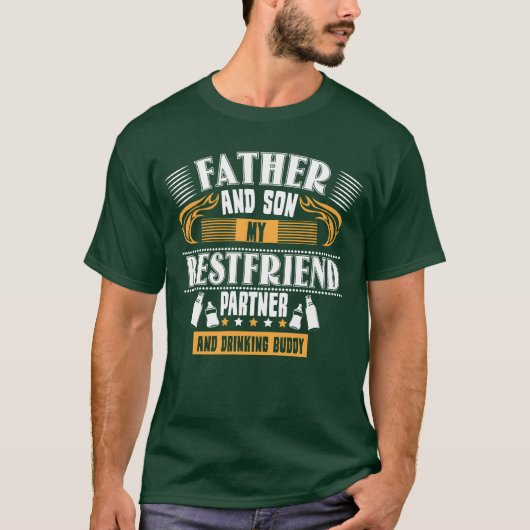 父と息子の男の赤ちゃん Tシャツ (正面)