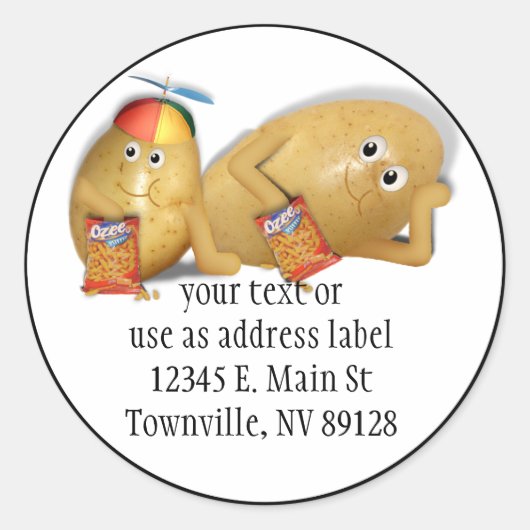 父と息子の痰 ラウンドシール (正面)