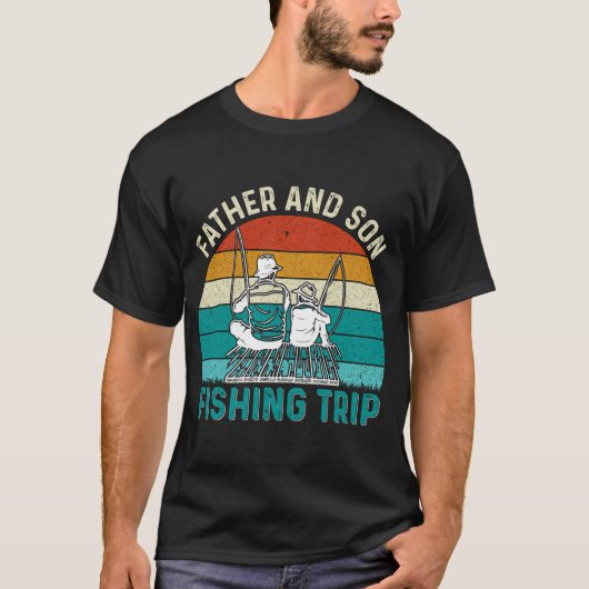 父と息子の釣り旅行 Tシャツ (正面)
