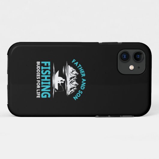 父と息子の魚釣り仲間のための人生Iphoneケース Case-Mate iPhoneケース (裏面(横))