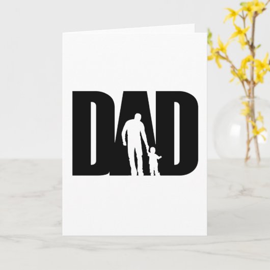 父と息子のTシャツ 父の日のプレゼント カード (黄色い花)