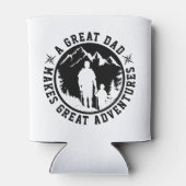 父と息子アドベンチャー |父の日 |白 缶クーラー (裏面)