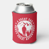 父と息子アドベンチャー |父の日 |赤 缶クーラー (缶裏面)