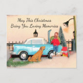 父と息子&カーボンディングタイムホリデーポストカード シーズンポストカード (正面)