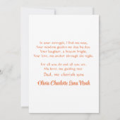 父と息子、サッカーの試合を観る 水彩画 シーズンカード (裏面)