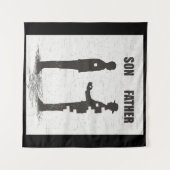 父と息子 タペストリー (正面(横))