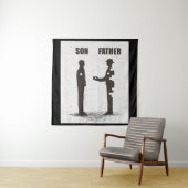 父と息子 タペストリー (インサイチュ)