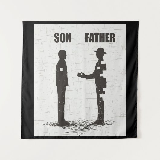 父と息子 タペストリー (正面)