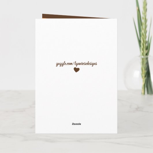 父と息子 親友 ブラウンとオレンジ カード (裏面)