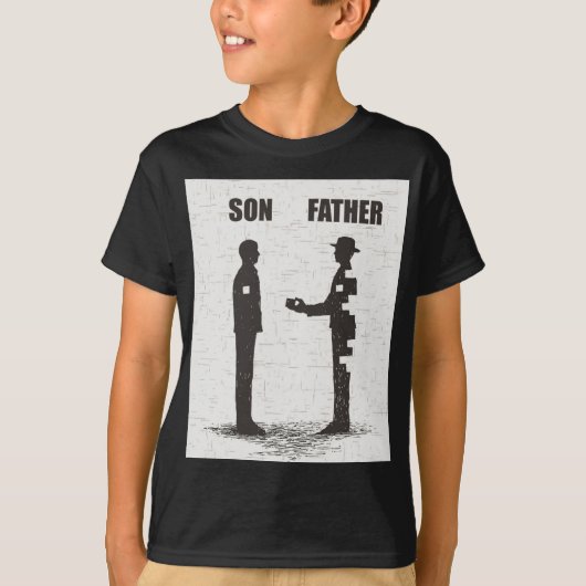 父と息子 Tシャツ (正面)