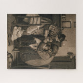 父と母救済の病気の少女 ジグソーパズル (横)