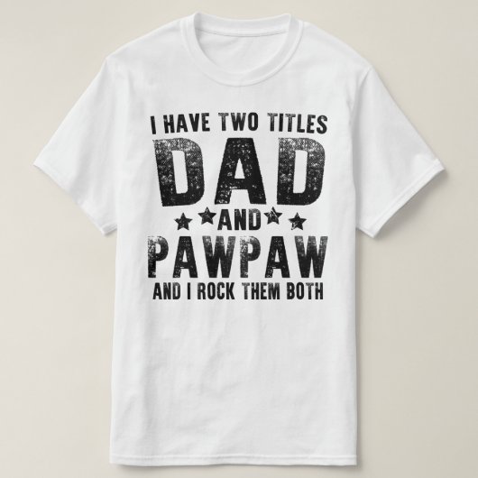 父と祖父という2つの呼び名があります Tシャツ (デザイン正面)
