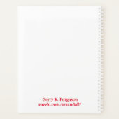 「父なるクリスマス」プランナー プランナー手帳 (裏面)