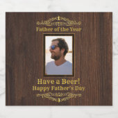 父なるビール写真テンプレート ビールラベル (シングルラベル)
