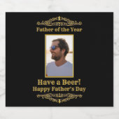 父なるビール写真テンプレート ビールラベル (シングルラベル)