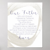 父なる主の祈りの言葉壁画 ポスター (正面)