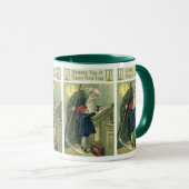 父なる時間があなたに新年の幸せを願う マグカップ (正面右)