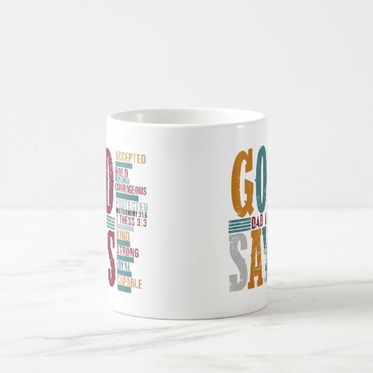 父なる神のパパは言う コーヒーマグカップ (中央)