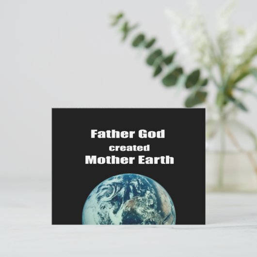 父なる神は母なる地球を創造した ポストカード (スタンド正面)
