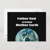 父なる神は母なる地球を創造した ポストカード (正面/裏面)