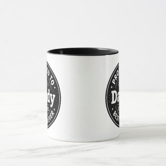 父に昇進した新しい父のギフトシンプル マグカップ (中央)