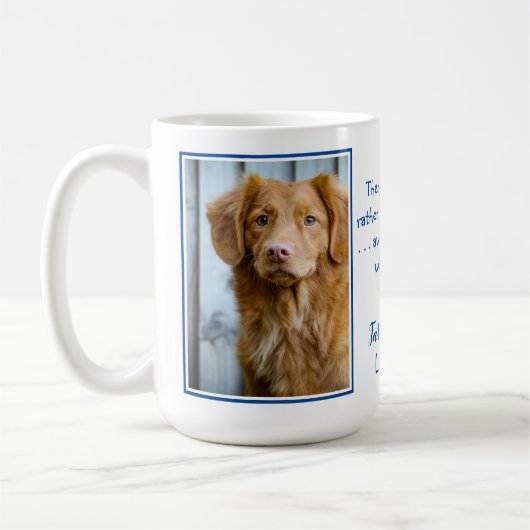 父のおもしろい日の犬のパパ – ペットの写真 – 犬のジョーク コーヒーマグカップ (左)