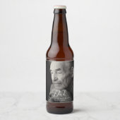 父のお祝いの人生の葬儀の記憶パパ ビールラベル (正面)