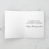 父のための感謝祭カード シーズンカード (内部)