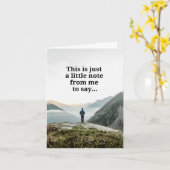 父のない父の日 – 山垂直 カード (黄色い花)