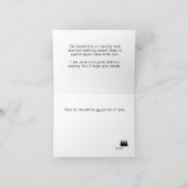 父のない父の日 – 誇りを持ったパパ – 水平 サンキューカード (内部)