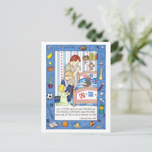 父のはがき感動的のように ポストカード (スタンド正面)