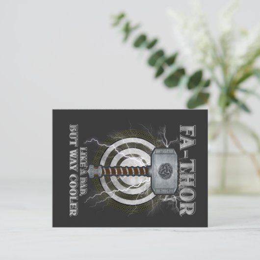 父のようなソーだが、もっとクール ファーザーズデー ポストカード (スタンド正面)