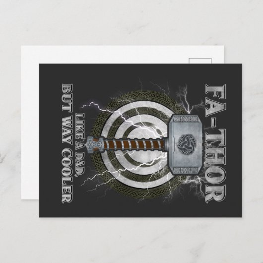 父のようなソーだけど、もっとクールなお父さんへのプレゼント ポストカード (正面/裏面)