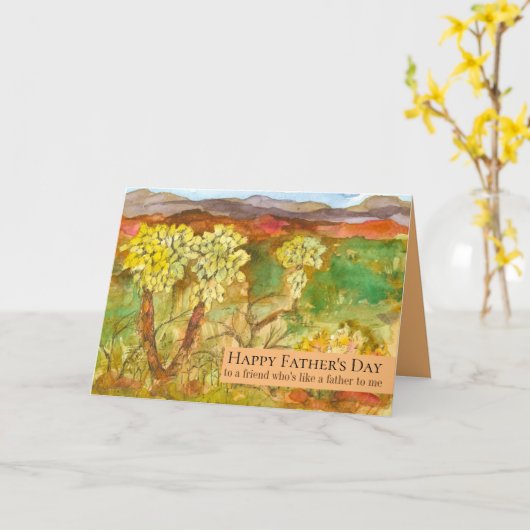 父のような友人に父の日 カード (黄色い花)