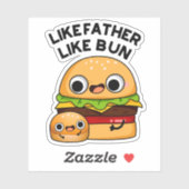 父のようにパンおもしろいフードパン シール (シート)