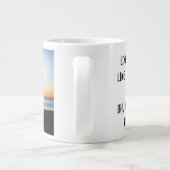 父のように娘の息子のようにパーソナライズされた写真 ジャンボコーヒーマグカップ (裏面)