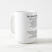 "父のように"のマグ コーヒーマグカップ (正面左)