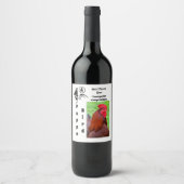 父のオル最高のスターパパEver Photoname ワインラベル (正面)