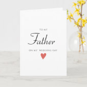 父のカードに結婚式結婚の日カード カード (黄色い花)