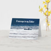 父のカードへのメッセージ カード (黄色い花)